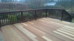 these decking boards are yellow balau , which is an fsc sourced Indonesian hardwood.